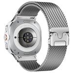 アンブレラバックル ミラネーゼ ステンレススチール 時計バンド、Samsung Galaxy Watch Ultra / Ultra 2025 用、Samsung Galaxy Watch8 / Watch8 Classic 用
