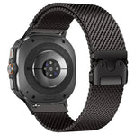 アンブレラバックル ミラネーゼ ステンレススチール 時計バンド、Samsung Galaxy Watch Ultra / Ultra 2025 用、Samsung Galaxy Watch8 / Watch8 Classic 用