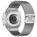 アンブレラバックル ミラネーゼ ステンレススチール 時計バンド、Samsung Galaxy Watch Ultra / Ultra 2025 用、Samsung Galaxy Watch8 / Watch8 Classic 用
