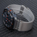 アンブレラバックル ミラネーゼ ステンレススチール 時計バンド、Samsung Galaxy Watch Ultra / Ultra 2025 用、Samsung Galaxy Watch8 / Watch8 Classic 用