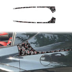 4pcs/Set Forged Gold Foil Carbon Fiber Car Rear Sides Decorative Sticker for Chevrolet Corvette C8 2020-, Left and Right Driver, Rear Sides