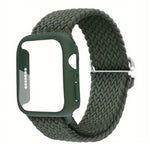 ラダーバックル ループ ナイロン ウォッチバンド フィルム フロストPCカバー付き、Apple Watch シリーズ 44mm 用、Apple Watch シリーズ 40mm 用、Apple Watch シリーズ 10 / 11 46mm 用、Apple Watch シリーズ 10 / 11 42mm 用、Apple Watch シリーズ 45mm 用、Apple Watch シリーズ 41mm 用