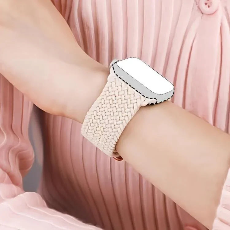 ラダーバックル ループ ナイロン ウォッチバンド フィルム フロストPCカバー付き、Apple Watch シリーズ 44mm 用、Apple Watch シリーズ 40mm 用、Apple Watch シリーズ 10 / 11 46mm 用、Apple Watch シリーズ 10 / 11 42mm 用、Apple Watch シリーズ 45mm 用、Apple Watch シリーズ 41mm 用