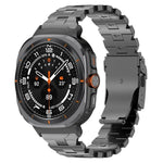 バタフライセーフティバックルチタン合金ウォッチバンド、Samsung Galaxy Watch Ultra 47mm / Ultra 2025用