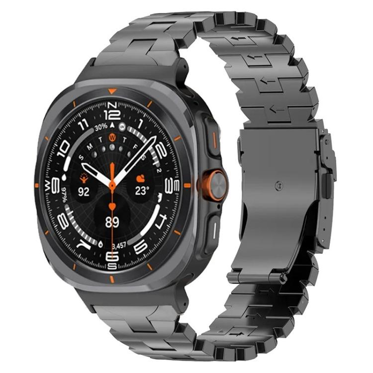 バタフライセーフティバックルチタン合金ウォッチバンド、Samsung Galaxy Watch Ultra 47mm / Ultra 2025用