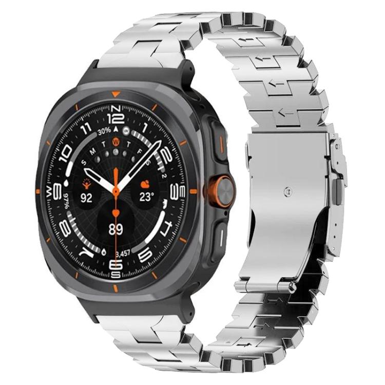 バタフライセーフティバックルチタン合金ウォッチバンド、Samsung Galaxy Watch Ultra 47mm / Ultra 2025用