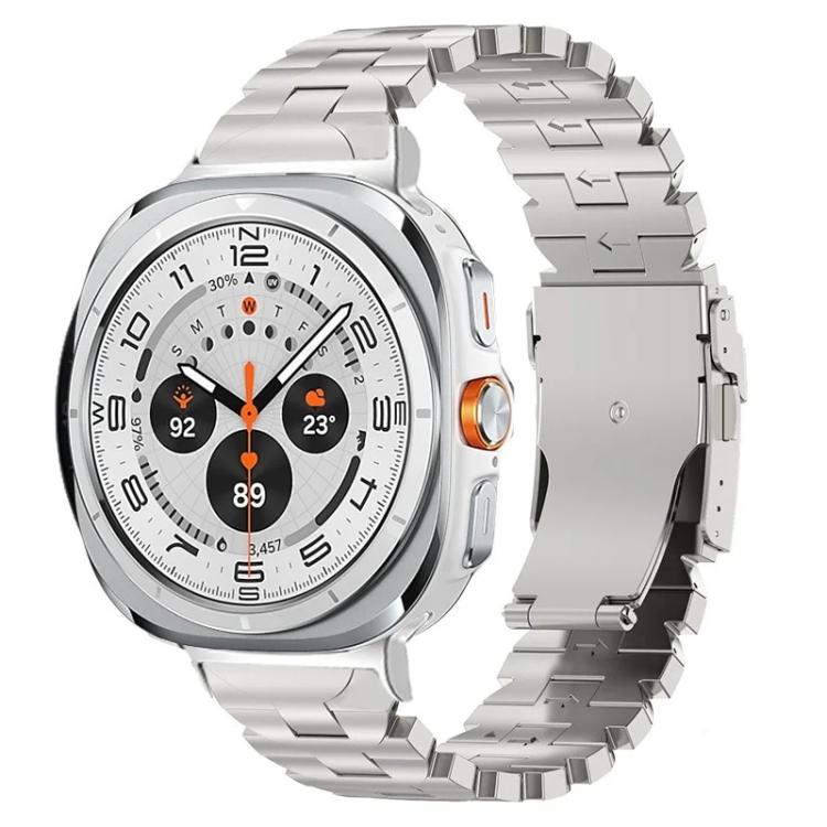 バタフライセーフティバックルチタン合金ウォッチバンド、Samsung Galaxy Watch Ultra 47mm / Ultra 2025用
