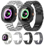スリービーズ フラットバックル チタン合金ウォッチバンド, Samsung Galaxy Watch Ultra / Ultra 2025用, Samsung Galaxy Watch8 / Watch8 Classic用