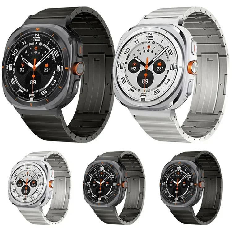 ワンビーズ サイドスライド クイックリリースバックル チタン合金ウォッチバンド, Samsung Galaxy Watch Ultra / Ultra 2025用, Samsung Galaxy Watch8 / Watch8 Classic用