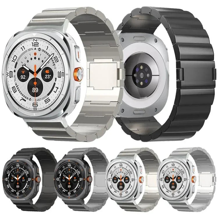 ワンビーズ マグネットバックル チタン合金ウォッチバンド, Samsung Galaxy Watch Ultra / Ultra 2025用, Samsung Galaxy Watch8 / Watch8 Classic用
