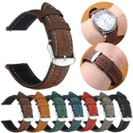 xDfind Retro Crazy Horse Texture Leather Watch Band, 24mm for Suunto 9 / 9 Baro / D5 / Core / 7, 14mm, 18mm, 20mm, 22mm