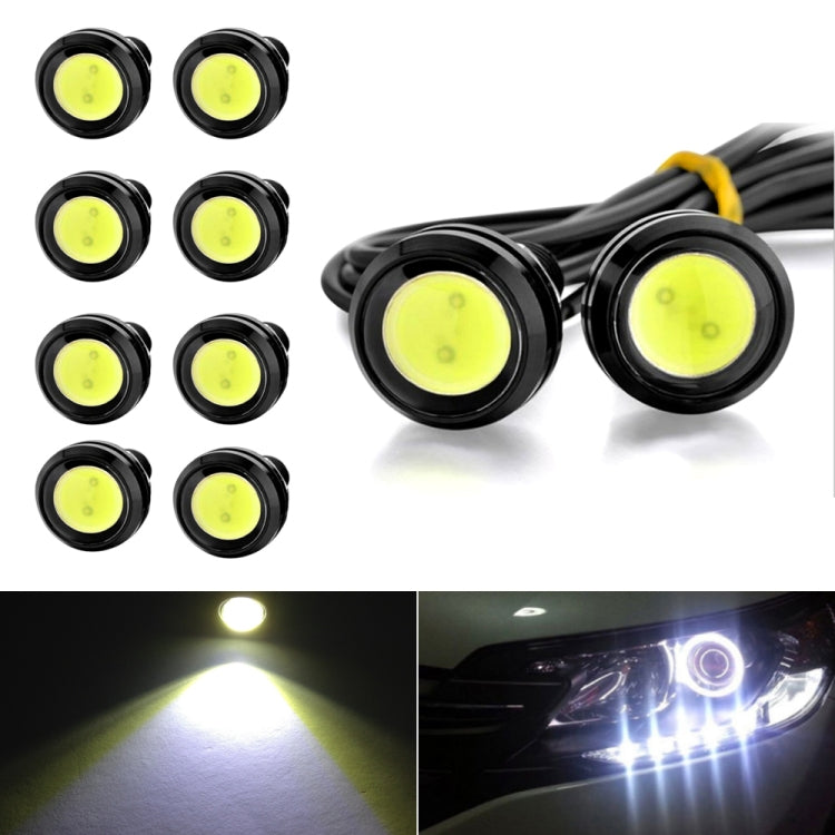 10 PCS 23mm 1.5W DC9-80V Motorcycle Eagle Eye Light Double Lens, 23mm Double Lens(Red Light), 23mm Double Lens(White Light), 23mm Double Lens(Yellow Light)