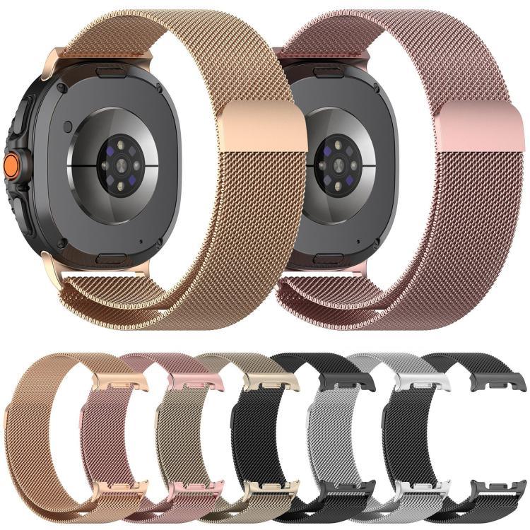 xDfind ミラネーゼ マグネットメタルウォッチバンド、Samsung Galaxy Watch 8 / Watch 8 Classic用