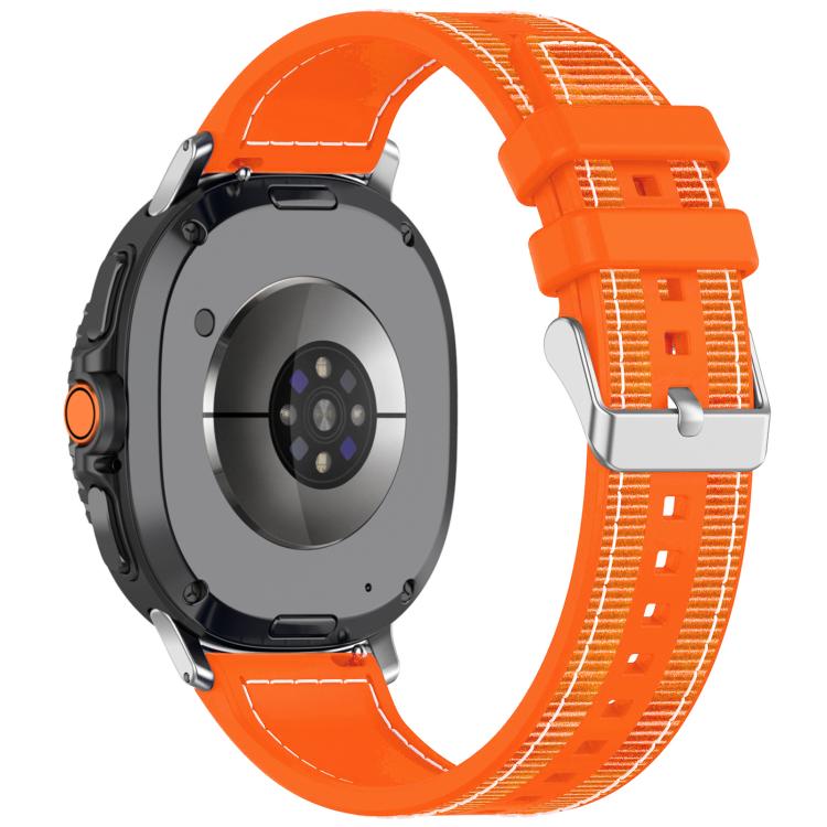 xDfind ハイブリッドナイロン編みシリコンウォッチバンド、Samsung Galaxy Watch 8 / 8 Classic 22mm用
