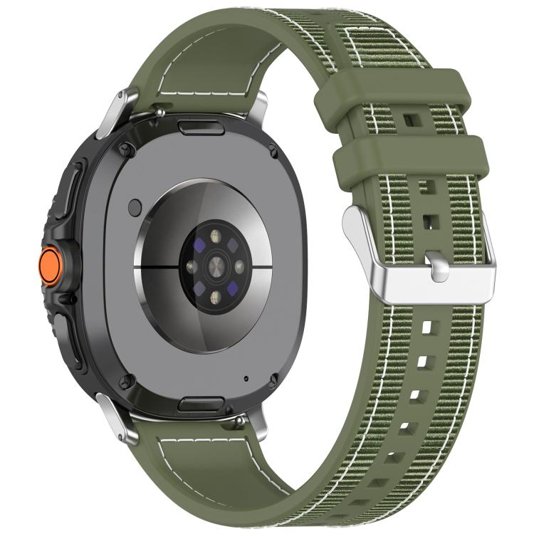 xDfind ハイブリッドナイロン編みシリコンウォッチバンド、Samsung Galaxy Watch 8 / 8 Classic 22mm用