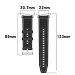 xDfind ハイブリッドナイロン編みシリコンウォッチバンド、Samsung Galaxy Watch 8 / 8 Classic 22mm用