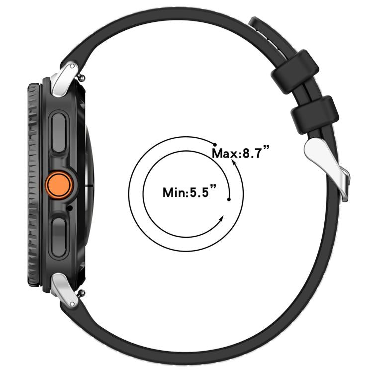 xDfind ハイブリッドナイロン編みシリコンウォッチバンド、Samsung Galaxy Watch 8 / 8 Classic 22mm用