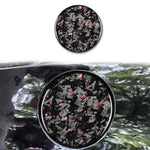 Forged Gold Foil Carbon Fiber Car Fuel Tank Cap Decorative Sticker for Chevrolet Corvette C8 2020-, Left and Right Driver, Fuel Tank Cap
