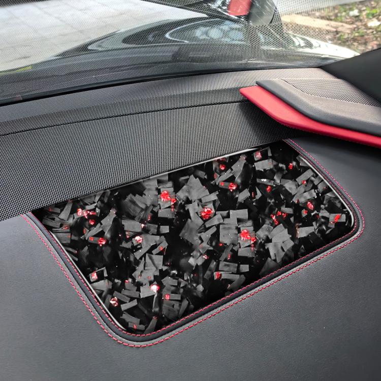 Forged Gold Foil Carbon Fiber Car Front Passenger Seat Panel Decorative Sticker for Chevrolet Corvette C8 2020-, Left Driver, Front Passenger Seat Panel, Left Driver