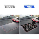 Forged Gold Foil Carbon Fiber Car Front Passenger Seat Panel Decorative Sticker for Chevrolet Corvette C8 2020-, Left Driver, Front Passenger Seat Panel, Left Driver