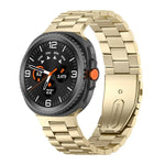 三連ビーズステンレススチール時計バンド Samsung Galaxy Watch8 / Watch8 Classic用