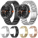 三連ビーズステンレススチール時計バンド Samsung Galaxy Watch8 / Watch8 Classic用