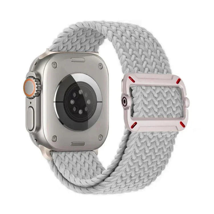 ダブルループ機械式バックルナイロン編みウォッチバンド、Apple Watch 46mm / 49mm / 45mm / 44mm用