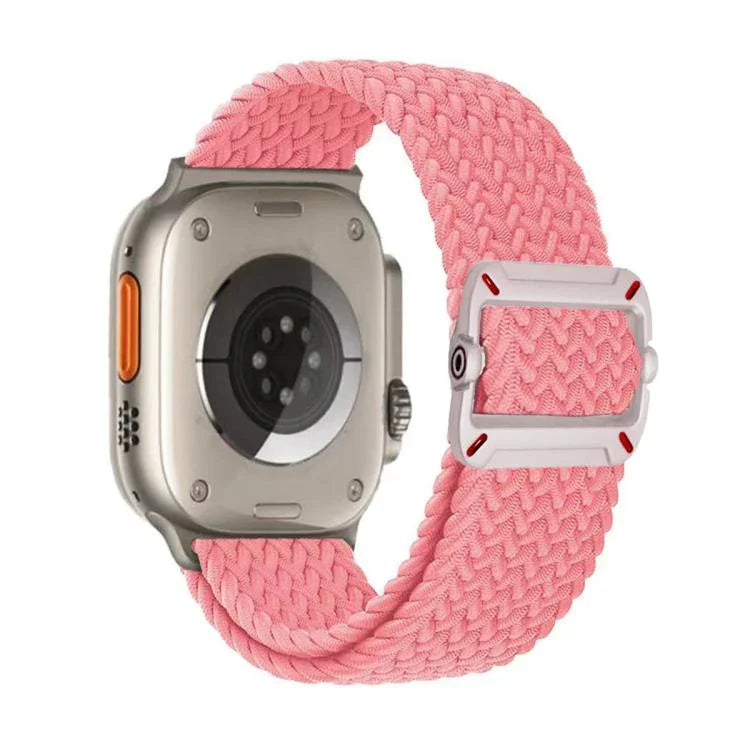 ダブルループ機械式バックルナイロン編みウォッチバンド、Apple Watch 46mm / 49mm / 45mm / 44mm用