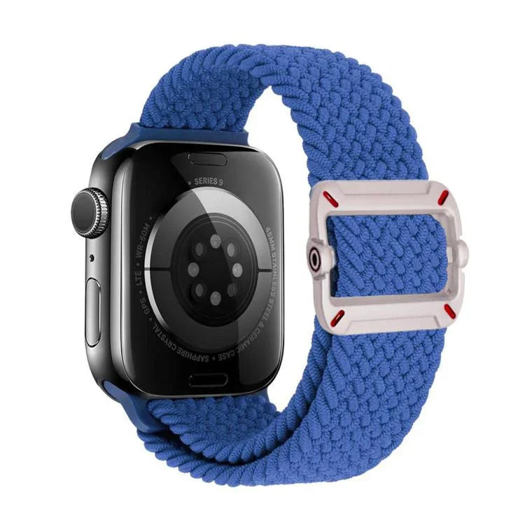 ダブルループ機械式バックルナイロン編みウォッチバンド、Apple Watch 46mm / 49mm / 45mm / 44mm用