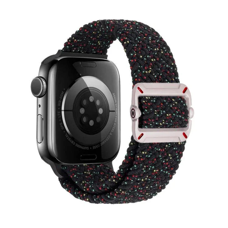 ダブルループ機械式バックルナイロン編みウォッチバンド、Apple Watch 46mm / 49mm / 45mm / 44mm用