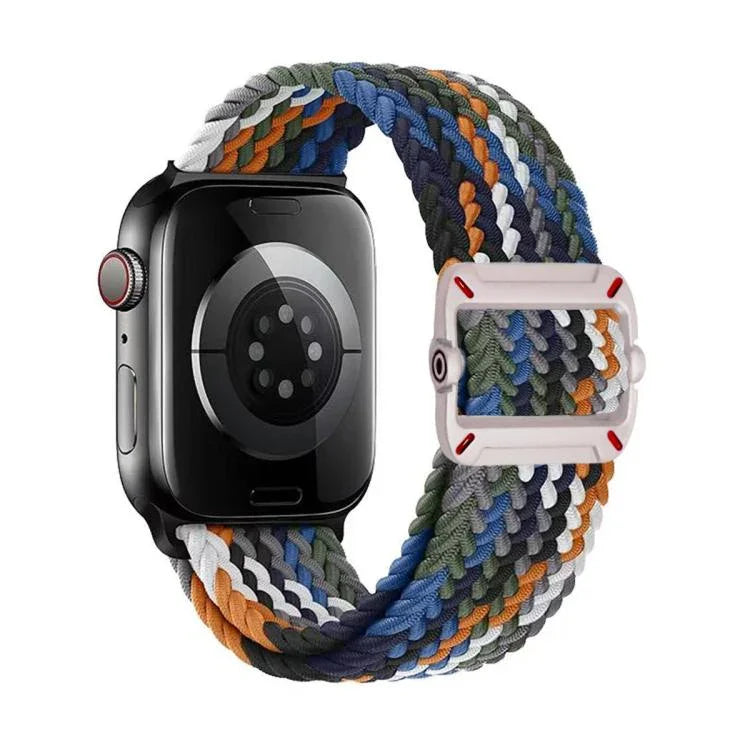 ダブルループ機械式バックルナイロン編みウォッチバンド、Apple Watch 42mm / 41mm / 40mm / 38mm用
