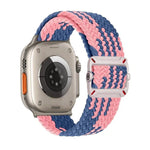 ダブルループ機械式バックルナイロン編みウォッチバンド、Apple Watch 42mm / 41mm / 40mm / 38mm用