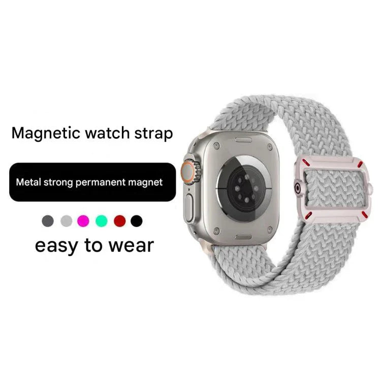 ダブルループ機械式バックルナイロン編みウォッチバンド、Apple Watch 42mm / 41mm / 40mm / 38mm用