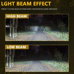 2pcs/Pack 35W 3000LM 6500K IP68 Waterproof Car LED Headlight Bulb, 9005, 9006, H1, H4, H7, H11