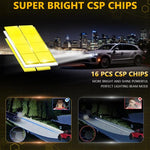 2pcs/Pack 35W 3000LM 6500K IP68 Waterproof Car LED Headlight Bulb, 9005, 9006, H1, H4, H7, H11