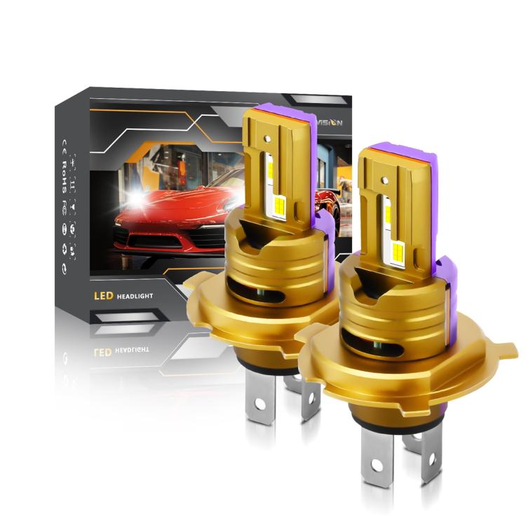 2pcs/Pack 35W 3000LM 6500K IP68 Waterproof Car LED Headlight Bulb, 9005, 9006, H1, H4, H7, H11