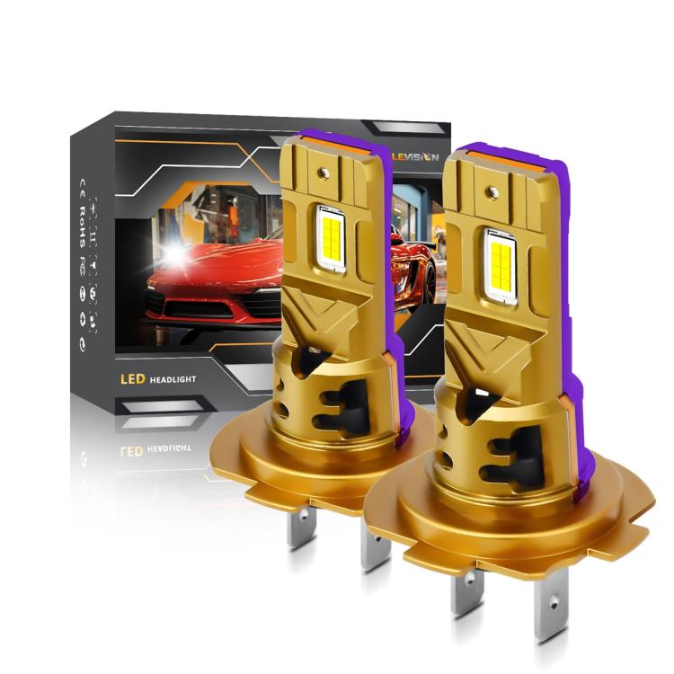 2pcs/Pack 35W 3000LM 6500K IP68 Waterproof Car LED Headlight Bulb, 9005, 9006, H1, H4, H7, H11