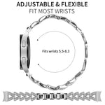 20mm xDfind スモールツイストダイヤモンドメタルウォッチバンド、Samsung Galaxy Watch FE/7/6/5/4 Classic用