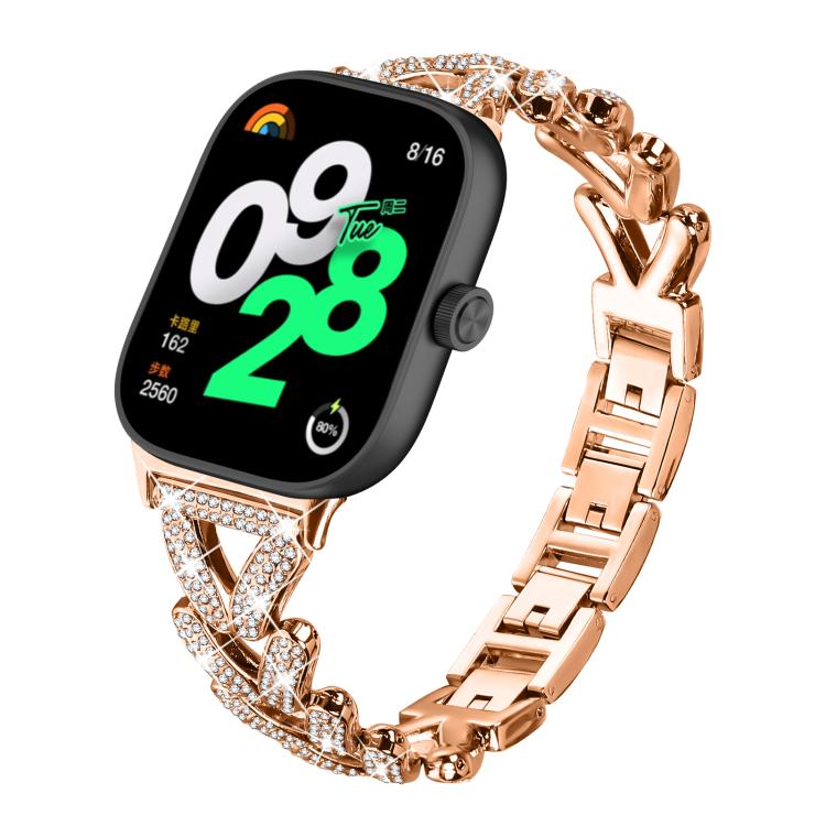 20mm xDfind Small Twist Diamond Metal Watch Band, For Xiaomi Band 10 Pro/9 Pro/Redmi Watch 6/5/4, For Redmi Watch 3 Active / Watch 3 Lite, For Redmi Watch 3
