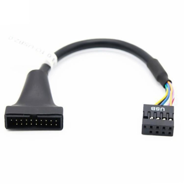 2本セット パソコンマザーボード USB3.0 アダプターケーブル、20ピンオスから9ピンメス、9ピンオスから20ピンメス
