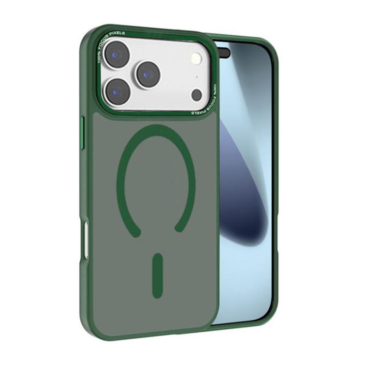 Kalebol メタルレンズフレーム MagSafe すりガラス調 PC 電話ケース、iPhone 17 Pro Max 用、iPhone 17 Pro 用、iPhone 17 用、iPhone Air 用、iPhone 16 Pro Max 用