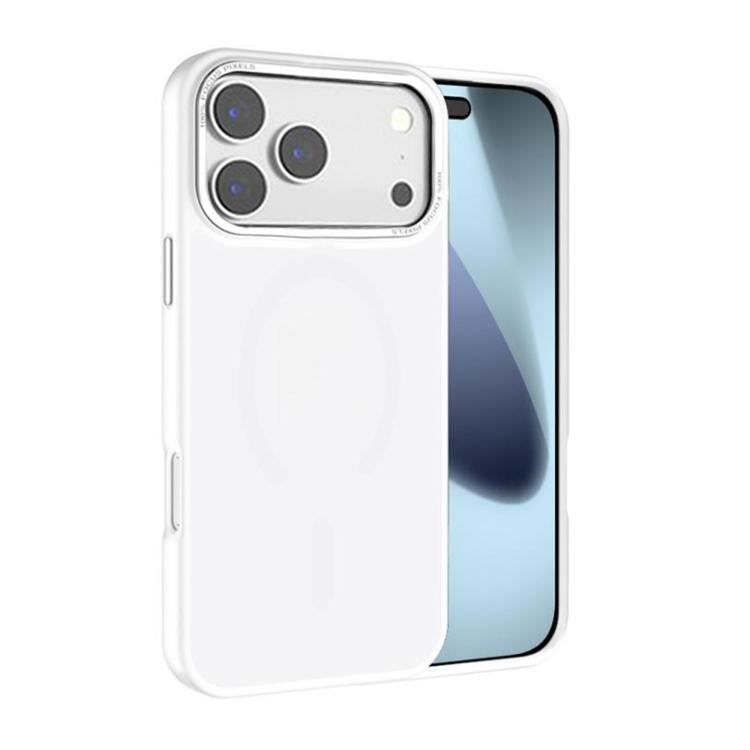 Kalebol メタルレンズフレーム MagSafe すりガラス調 PC 電話ケース、iPhone 17 Pro Max 用、iPhone 17 Pro 用、iPhone 17 用、iPhone Air 用、iPhone 16 Pro Max 用