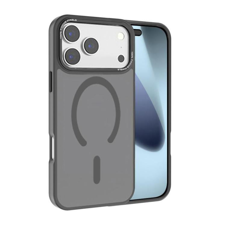 Kalebol メタルレンズフレーム MagSafe すりガラス調 PC 電話ケース、iPhone 17 Pro Max 用、iPhone 17 Pro 用、iPhone 17 用、iPhone Air 用、iPhone 16 Pro Max 用