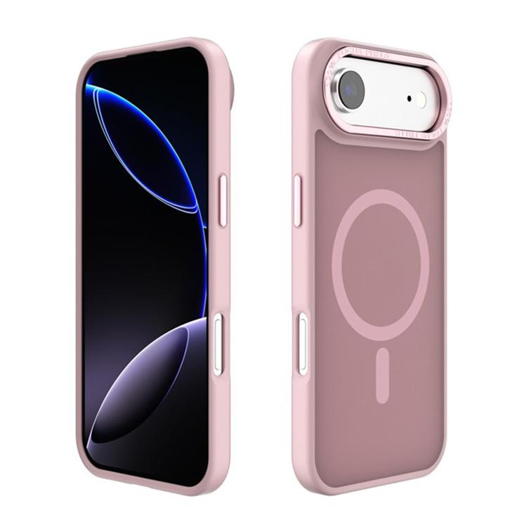 Kalebol メタルレンズフレーム MagSafe すりガラス調 PC 電話ケース、iPhone 17 Pro Max 用、iPhone 17 Pro 用、iPhone 17 用、iPhone Air 用、iPhone 16 Pro Max 用