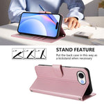 Litter Panda エンボス加工 RFID レザー電話ケース ストラップ付き、iPhone 17e / 16e 用、iPhone 17 Pro Max 用、iPhone 17 Pro 用、iPhone 17 用、iPhone Air 用、iPhone 16 Pro Max 用、iPhone 16 Pro 用、iPhone 16 Plus 用