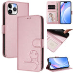 リトルパンダ型押し RFID レザー製スマホケース ストラップ付き、iPhone 11 Pro Max用、iPhone 11用、iPhone 11 Pro用、iPhone X / XS用、iPhone XR用、iPhone XS Max用、iPhone 8 Plus / 7 Plus用