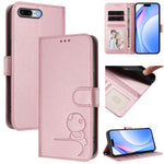 リトルパンダ型押し RFID レザー製スマホケース ストラップ付き、iPhone 11 Pro Max用、iPhone 11用、iPhone 11 Pro用、iPhone X / XS用、iPhone XR用、iPhone XS Max用、iPhone 8 Plus / 7 Plus用
