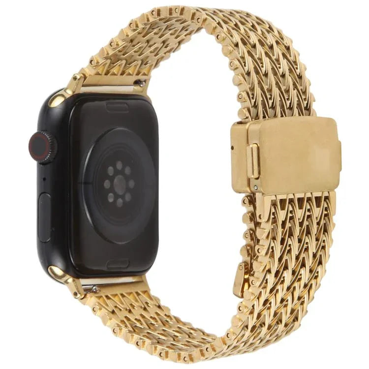 マグネットスナップ留め鋼メッシュメタルウォッチバンド、Apple Watch 46mm / 49mm / 45mm / 44mm用、Apple Watch 42mm / 41mm / 40mm / 38mm用