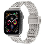マグネットスナップ留め鋼メッシュメタルウォッチバンド、Apple Watch 46mm / 49mm / 45mm / 44mm用、Apple Watch 42mm / 41mm / 40mm / 38mm用