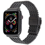 マグネットスナップ留め鋼メッシュメタルウォッチバンド、Apple Watch 46mm / 49mm / 45mm / 44mm用、Apple Watch 42mm / 41mm / 40mm / 38mm用